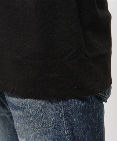 WEGO（ウィゴー）の「WEGO/カットオフフライスカットソー（Tシャツ/カットソー・メンズ・ワイン/カーキ/ホワイト/ブラック・LARGE/MEDIUM）」の7枚目の写真