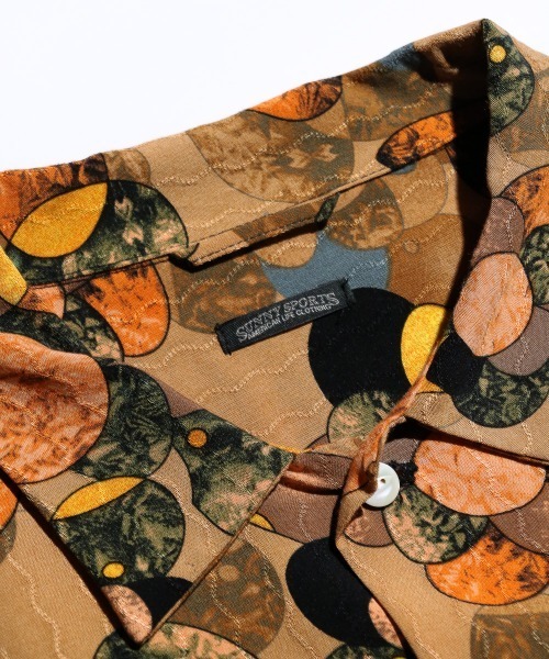 SUNNY  SPORTS（サニースポーツ）の「SUNNY SPORTS / サニースポーツ PRINTED BOX SHIRTS プリントボックスシャツ（シャツ/ブラウス・メンズ・ブラウン/ブラック・X-SMALL/MEDIUM/LARGE）」の11枚目の写真