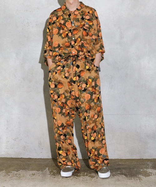 SUNNY  SPORTS（サニースポーツ）の「SUNNY SPORTS / サニースポーツ PRINTED BOX SHIRTS プリントボックスシャツ（シャツ/ブラウス・メンズ・ブラウン/ブラック・X-SMALL/MEDIUM/LARGE）」の12枚目の写真