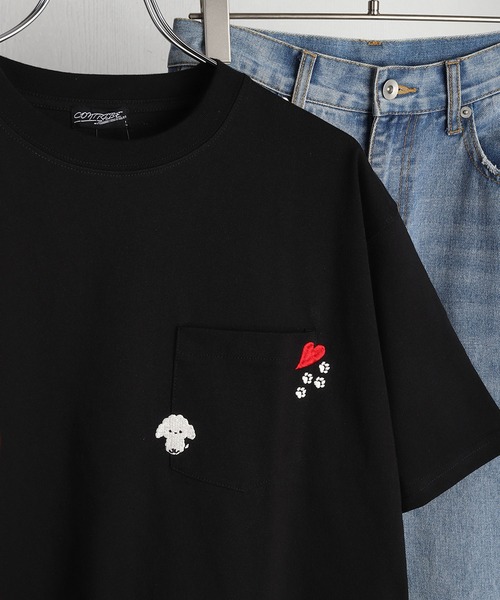 WESTSEA(ウエストシー)の「猫 アニマル 刺繍ポケット オーバーサイズ 半袖Tシャツ(Tシャツ/カットソー・メンズ・ホワイト/ネイビー/ブラック/ホワイト系その他6/ブラック系その他6/ホワイト系その他2/ブラック系その他7/ブラック系その他5/ブラック系その他4/ホワイト系その他5/ホワイト系その他3/ブラック系その他3/ホワイト系その他4/ブラック系その他2/ホワイト系その他7/ブラック系その他/ホワイト系その他・M/L)」の14枚目の写真