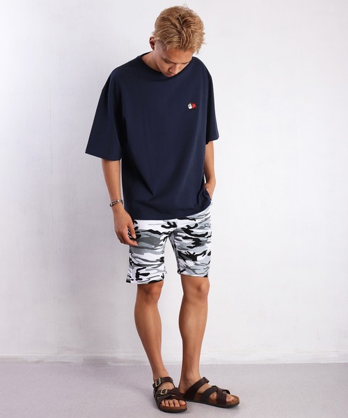 WESTSEA（ウエストシー）の「おばけ ワンポイント刺繍 半袖Ｔシャツ（Tシャツ/カットソー・メンズ・ホワイト/ネイビー/ブラック・M/L）」の19枚目の写真