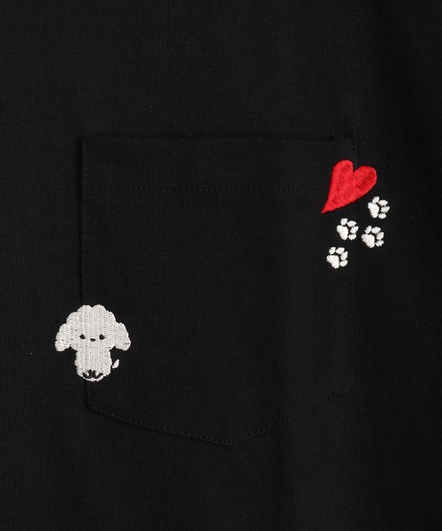 WESTSEA(ウエストシー)の「猫 アニマル 刺繍ポケット オーバーサイズ 半袖Tシャツ(Tシャツ/カットソー・メンズ・ホワイト/ネイビー/ブラック・M/L)」の15枚目の写真