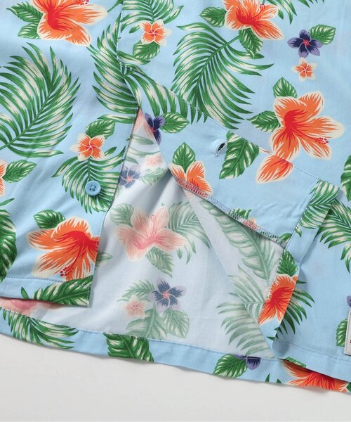 BREEZE（ブリーズ）の「【リンク】リゾートアロハシャツ(大人)（シャツ/ブラウス・レディース・オフホワイト/ブルー・MEDIUM/LARGE）」の8枚目の写真