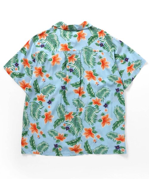 BREEZE（ブリーズ）の「【リンク】リゾートアロハシャツ(大人)（シャツ/ブラウス・レディース・オフホワイト/ブルー・MEDIUM/LARGE）」の10枚目の写真