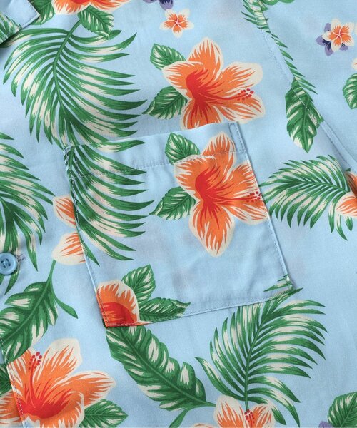 BREEZE（ブリーズ）の「【リンク】リゾートアロハシャツ(大人)（シャツ/ブラウス・レディース・オフホワイト/ブルー・MEDIUM/LARGE）」の14枚目の写真