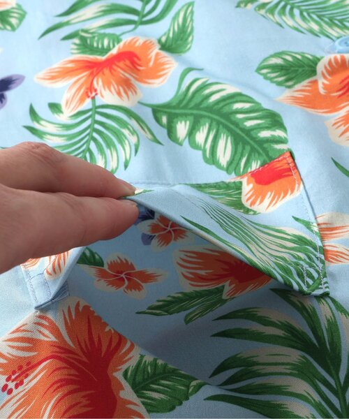 BREEZE（ブリーズ）の「【リンク】リゾートアロハシャツ(大人)（シャツ/ブラウス・レディース・オフホワイト/ブルー・MEDIUM/LARGE）」の15枚目の写真