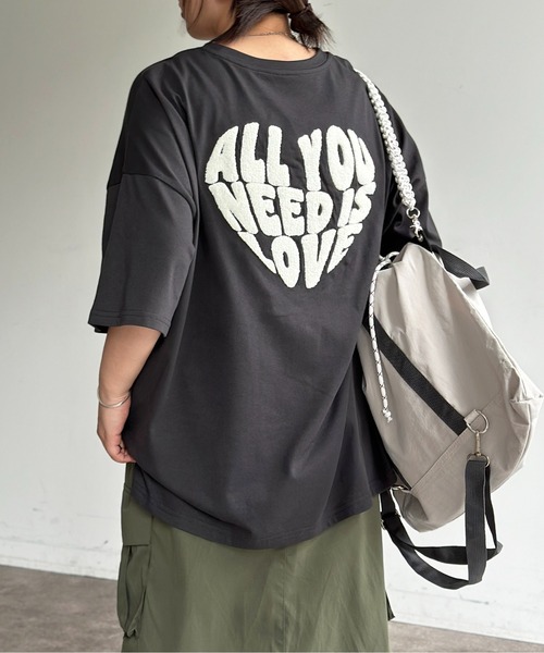 CPCM（シーピーシーエム）の「サガラ刺繍アソートモチーフビッグT（Tシャツ/カットソー・レディース・ホワイト/ホワイト系その他/グレー系その他/オフホワイト/グレー/キナリ/グレー系その他2/グレー系その他3/ネイビー/ホワイト系その他3/ブラック/ホワイト系その他2・FREE）」の11枚目の写真