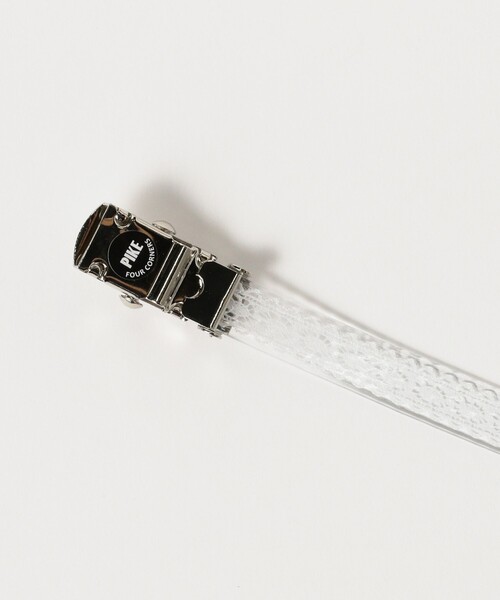 BEAMS BOY(ビームスボーイ)の「PIKE / 別注 15mm クリア レース ベルト(ベルト・レディース・ブラック/ホワイト・ONE SIZE)」の6枚目の写真