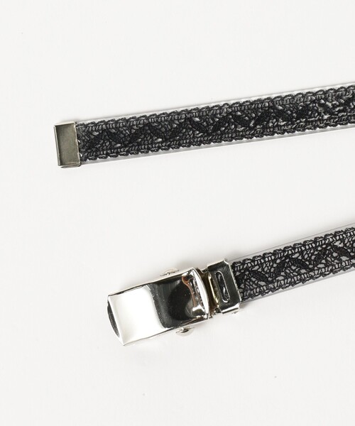 BEAMS BOY(ビームスボーイ)の「PIKE / 別注 15mm クリア レース ベルト(ベルト・レディース・ブラック/ホワイト・ONE SIZE)」の8枚目の写真