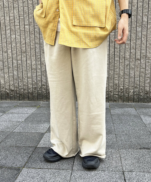 CPCM（シーピーシーエム）の「ワイドスウェットパンツ（その他パンツ・メンズ・ホワイト/チャコールグレー/グレイッシュベージュ・MEDIUM/LARGE）」の21枚目の写真