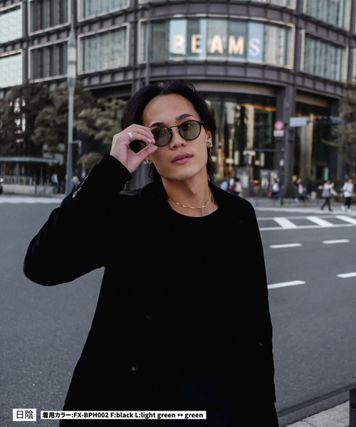 FLEX(フレックス)の「調光・偏光レンズ搭載 boston sunglasses / ボストン サングラス(サングラス・レディース・ブラック/ブラウン/グリーン・FREE)」の15枚目の写真