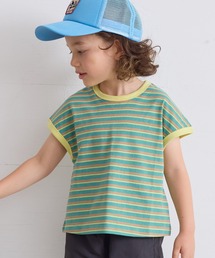 BIG FIELD | ボーダーリンガーTシャツ（80～150cm）(Tシャツ/カットソー)