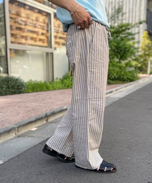 GEVACO(ゲバコ)の「【GEVACO/ゲバコ】コットンリネン イージーワイドパンツ(その他パンツ・メンズ・イエロー/ネイビー/ブルー系その他/ブラウン/ベージュ系その他/ブラック・M/L)」の1枚目の写真