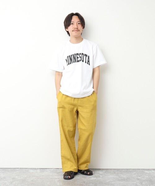 GEVACO(ゲバコ)の「【GEVACO/ゲバコ】コットンリネン イージーワイドパンツ(その他パンツ・メンズ・イエロー/ネイビー/ブルー系その他/ブラウン/ベージュ系その他/ブラック・M/L)」の8枚目の写真