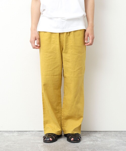 GEVACO(ゲバコ)の「【GEVACO/ゲバコ】コットンリネン イージーワイドパンツ(その他パンツ・メンズ・イエロー/ネイビー/ブルー系その他/ブラウン/ベージュ系その他/ブラック・M/L)」の10枚目の写真