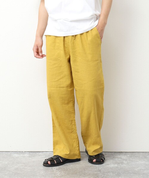 GEVACO(ゲバコ)の「【GEVACO/ゲバコ】コットンリネン イージーワイドパンツ(その他パンツ・メンズ・イエロー/ネイビー/ブルー系その他/ブラウン/ベージュ系その他/ブラック・M/L)」の11枚目の写真