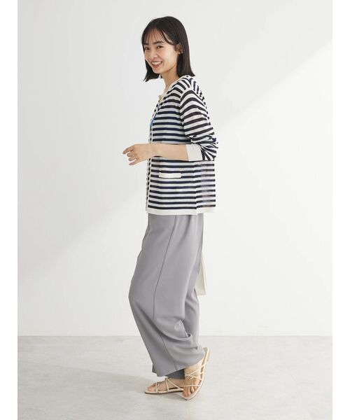 Green　Parks（グリーンパークス）の「推しニット　クルーネックカーディガン（カーディガン/ボレロ・レディース・ブルー/その他7/レッド/ブラック/オフホワイト・FREE）」の8枚目の写真