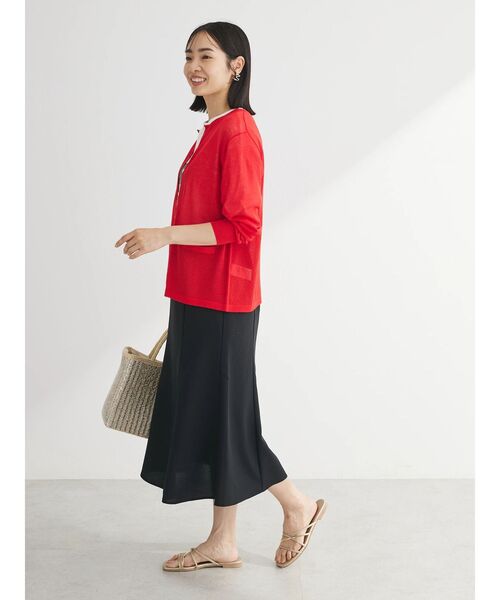 Green　Parks（グリーンパークス）の「推しニット　クルーネックカーディガン（カーディガン/ボレロ・レディース・ブルー/その他7/レッド/ブラック/オフホワイト・FREE）」の16枚目の写真