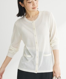 推しニット クルーネックカーディガン