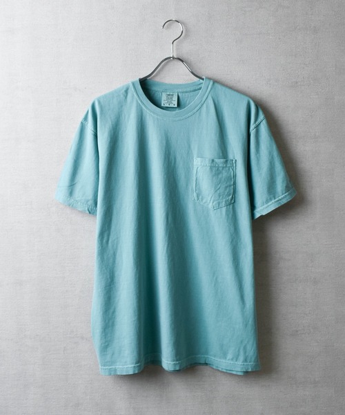 comfort colors(コンフォートカラーズ)の「『COMFORT COLORS/コンフォートカラーズ』6.1oz ガーメントダイ ポケット Tシャツ(Tシャツ/カットソー・メンズ・マスタード/ホワイト/レッド系/ネイビー系/ブルー系/スミクロ/グリーン系・LARGE/MEDIUM/X-LARGE)」の11枚目の写真