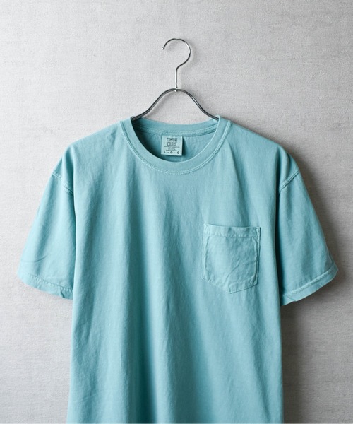 comfort colors(コンフォートカラーズ)の「『COMFORT COLORS/コンフォートカラーズ』6.1oz ガーメントダイ ポケット Tシャツ(Tシャツ/カットソー・メンズ・マスタード/ホワイト/レッド系/ネイビー系/ブルー系/スミクロ/グリーン系・LARGE/MEDIUM/X-LARGE)」の12枚目の写真