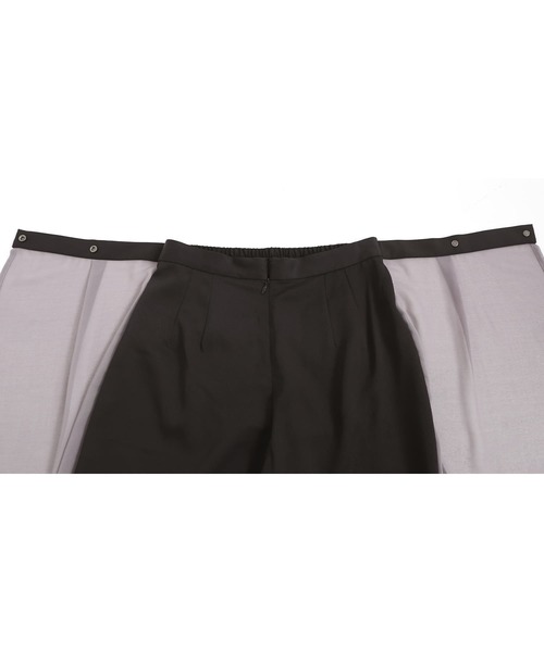 n'OrLABEL（ノアールレーベル）の「配色シアードッキングワイドパンツ（その他パンツ・レディース・ブラック/ベージュ・1/2）」の14枚目の写真