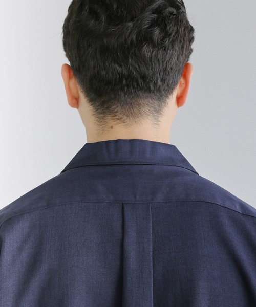 LIL VENDARS(リルヴェンダース)の「Buyer's Select/テックリネンオープンカラー半袖シャツ(シャツ/ブラウス・メンズ・グレイッシュベージュ/ブラック/ネイビー/グレー・XL/L/M)」の13枚目の写真