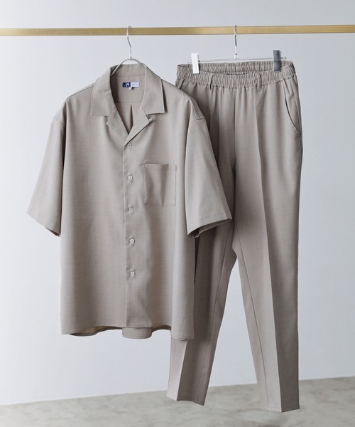 LIL VENDARS(リルヴェンダース)の「Buyer's Select/テックリネンオープンカラー半袖シャツ(シャツ/ブラウス・メンズ・グレイッシュベージュ/ブラック/ネイビー/グレー・XL/L/M)」の19枚目の写真