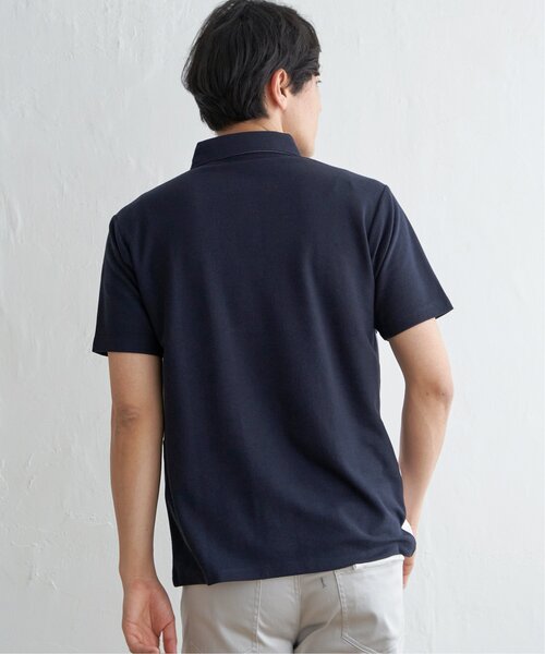 ikka（イッカ）の「ブロックス鹿の子切り替えポロシャツ（ポロシャツ・メンズ・ネイビー/ブルー/ホワイト/グリーン・S/M/L/XL）」の21枚目の写真