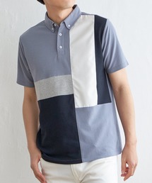 ikka | ブロックス鹿の子切り替えポロシャツ(ポロシャツ)