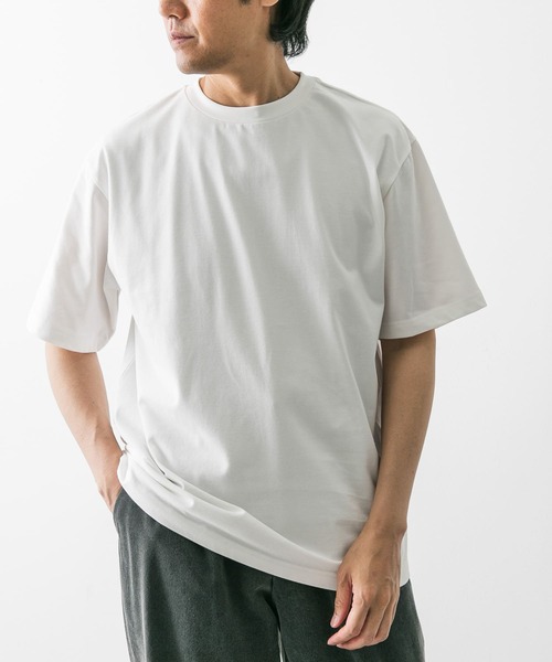 URBAN RESEARCH DOORS(アーバンリサーチドアーズ)の「セオアルファプレーティングショートスリーブTシャツ(Tシャツ/カットソー・メンズ・スミクロ/ホワイト/ベージュ系その他・MEDIUM/LARGE)」の5枚目の写真