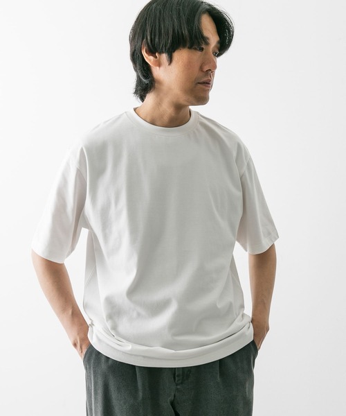 URBAN RESEARCH DOORS(アーバンリサーチドアーズ)の「セオアルファプレーティングショートスリーブTシャツ(Tシャツ/カットソー・メンズ・スミクロ/ホワイト/ベージュ系その他・MEDIUM/LARGE)」の7枚目の写真