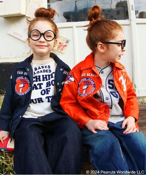 Denim&Dangaree デニムダンガリーSNOOPY ジャケット デニムダンガリー DENIM DUNGAREE Tompkin Fleece SNOOPY Patch