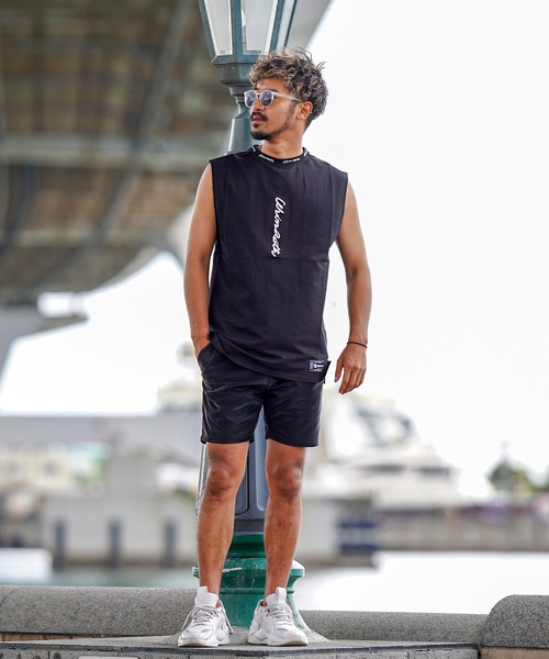 adamsJUGGLER（アダムスジャグラー）の「W/Rカーシブノースリーブ（タンクトップ・メンズ・ブラック/イエロー/ホワイト・M/L/XL）」の10枚目の写真