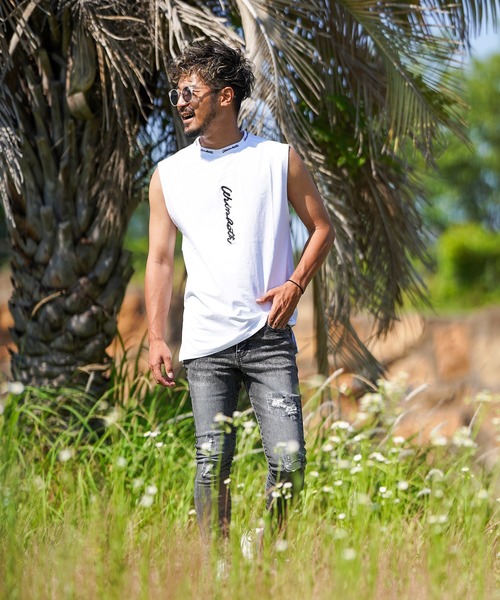 adamsJUGGLER（アダムスジャグラー）の「W/Rカーシブノースリーブ（タンクトップ・メンズ・ブラック/イエロー/ホワイト・M/L/XL）」の18枚目の写真