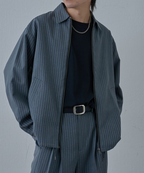 【セール】ピンストライプジッパーシャツ（シャツ/ブラウス）｜COLONY 2139（コロニートゥーワンスリーナイン）