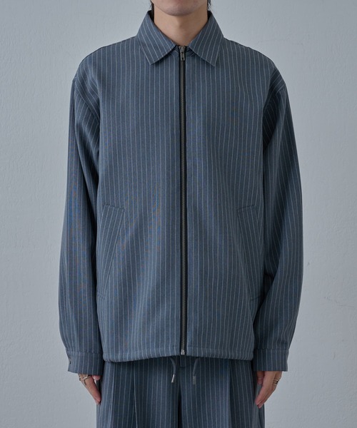 COLONY 2139(コロニートゥーワンスリーナイン)の「ピンストライプジッパーシャツ(シャツ/ブラウス・メンズ・グレー/ブラック・MEDIUM/LARGE)」の20枚目の写真