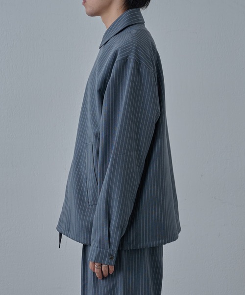 COLONY 2139(コロニートゥーワンスリーナイン)の「ピンストライプジッパーシャツ(シャツ/ブラウス・メンズ・グレー/ブラック・MEDIUM/LARGE)」の21枚目の写真