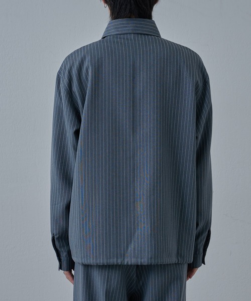COLONY 2139(コロニートゥーワンスリーナイン)の「ピンストライプジッパーシャツ(シャツ/ブラウス・メンズ・グレー/ブラック・MEDIUM/LARGE)」の22枚目の写真