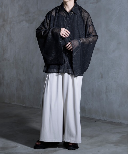 Ellno Loset(エルノロゼット)の「【新カラー追加】和スリーブルーズシャツ(シャツ/ブラウス・メンズ・ブラック系その他/ブルーグレー/ブラック/オフホワイト/ブルー系その他/ブラック系・LARGE/SMALL/MEDIUM)」の21枚目の写真