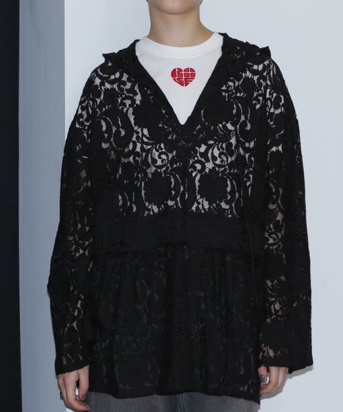 ROSE BUD(ローズバッド)の「レースパーカー(パーカー・レディース・ブラック/ホワイト系その他・FREE)」の16枚目の写真