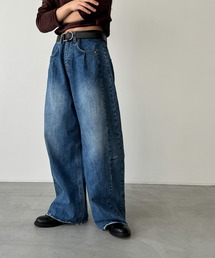 CANAL JEAN | diggity(ディギティ) 切替カットオフデニムパンツ(デニムパンツ)