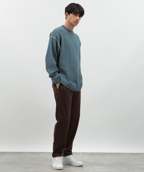 LAKOLE（ラコレ）の「ハンドステッチプルオーバー / 116745（ニット/セーター・メンズ・マスタード/アイボリー/ブラック/ブルー・MEDIUM/LARGE/X-LARGE）」の8枚目の写真