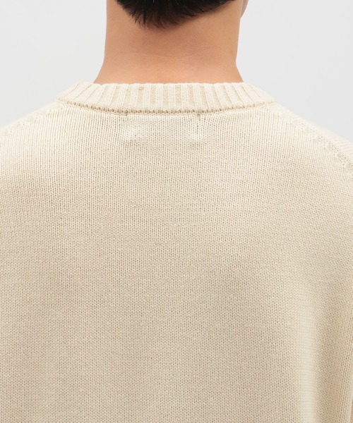 LAKOLE（ラコレ）の「ハンドステッチプルオーバー / 116745（ニット/セーター・メンズ・マスタード/アイボリー/ブラック/ブルー・MEDIUM/LARGE/X-LARGE）」の17枚目の写真