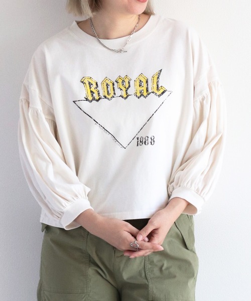cepo(セポ)の「ヴィンテージデザインTee(Tシャツ/カットソー・レディース・オフホワイト/ベージュ/チャコール/レッド・M)」の5枚目の写真