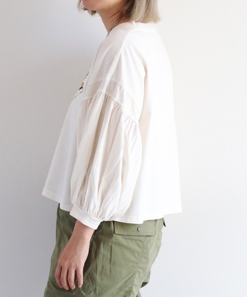 cepo(セポ)の「ヴィンテージデザインTee(Tシャツ/カットソー・レディース・オフホワイト/ベージュ/チャコール/レッド・M)」の7枚目の写真