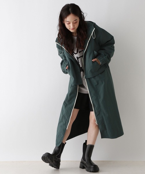 RAGEBLUE（レイジブルー）の「2WAY/スタンドカラーナイロンZIPコート