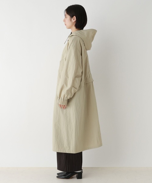 RAGEBLUE(レイジブルー)の「2WAY/スタンドカラーナイロンZIPコート(ナイロンジャケット・レディース・グリーン/ベージュ・FREE)」の15枚目の写真