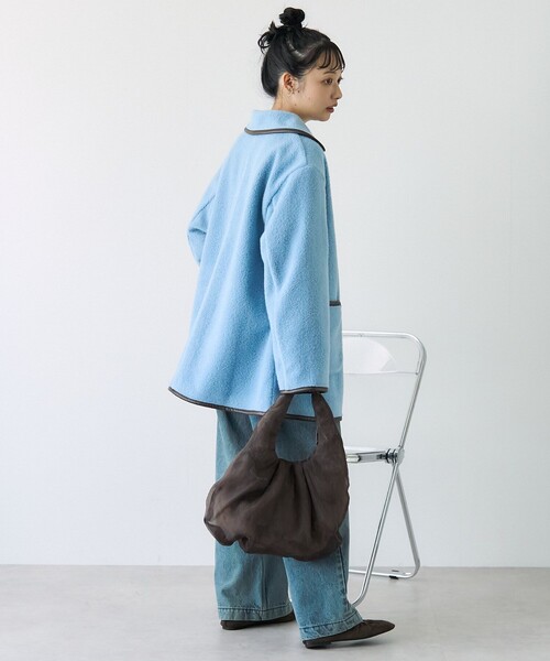 FREAK'S STORE（フリークスストア）の「ミニベルトブークレジャケット（その他アウター・レディース・ベージュ/サックスブルー/ブラック/グレー・ﾌﾘ-）」の10枚目の写真