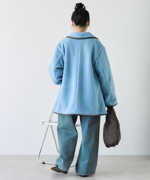 FREAK'S STORE（フリークスストア）の「ミニベルトブークレジャケット（その他アウター・レディース・ベージュ/サックスブルー/ブラック/グレー・ﾌﾘ-）」の11枚目の写真